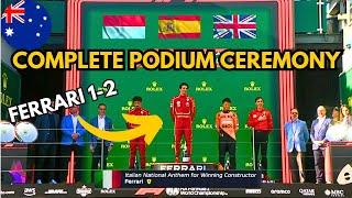 Formula 1  Australian Grand Prix 2024  Podium Anthem [upl. by Ahab]