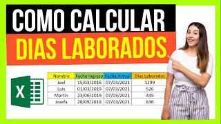 🧰Como calcular los dias LABORADOS en Excel [upl. by Koosis]