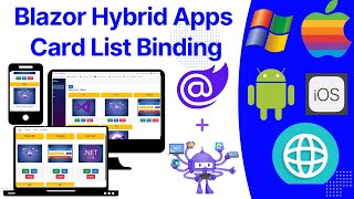 Net Maui  Blazor Hybrid App  Card list  List Binding [upl. by Chrissie432]