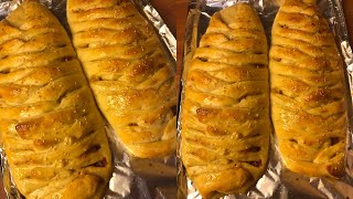 Cheesy chicken bread ❤️ All tips to make best dough😍 recipe by tehreemeats [upl. by Esened]