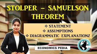 67 STOLPERSAMUELSON THEOREM  Assumptions  Diagrammatic Explanation  International Economics [upl. by Anauqahc]