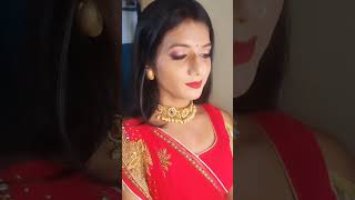 Red saree viralvideos reels trending [upl. by Ahsekyw]