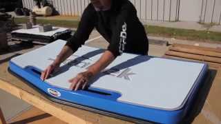 Applying a SeaDek Swim Platform Pad  iboatscom [upl. by Ettelrahc]