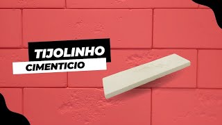 Tijolinho Cimentício  Lindo e de fácil aplicação [upl. by Eltsyrhc82]