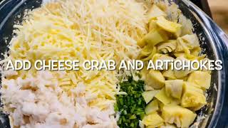 Cheesy Crab amp Artichoke Dip [upl. by Ytrebil536]