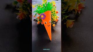 Easy kids craft🥕🐰😨 Diy Ideas💫shorts trending viralvideo funny story craft kids art comedy [upl. by Enialem605]