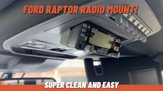 The Best Ford Raptor Radio Mount  ICOM 2730a  2024 F150 F250 or F350 [upl. by Eivi536]