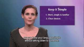 MESSAGE Communication in Dementia Strategies for Care Staff  With Subtitles [upl. by Ydiarf104]