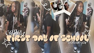 GRWM FIRST DAY OF FRESHMAN YEAR ✰ bts prep grwm school vlog ✰ [upl. by Luemas336]