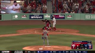 Mlb The Show 24 Phillies vs Red Sox Game 66 [upl. by Reseda339]