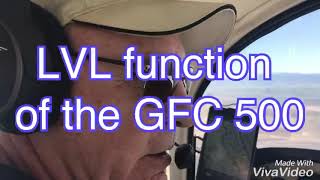 Using the LVL function of the Garmin GFC 500 autopilot [upl. by Nneb]