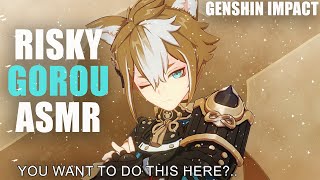 Risky Gorou ASMR  Making him whimper from teasing NSFW Gorou x Listener Genshin Impact [upl. by Mcnamara]