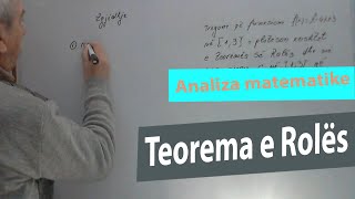 Analiza Matematike Ushtrime Teorema e Rolës [upl. by Ylsew]