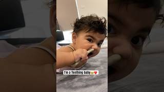 I’m teething🥹❤️funnybaby teething teethingbaby youtubeshorts shortfeed shorts ytshorts [upl. by Gunn658]