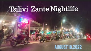 Tsilivi Zakynthos August 182022 Beautiful Night Drive  in 4K  Living in Zante [upl. by Weinrich315]