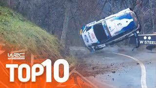 Top 10 Dramatic WRC Rallye MonteCarlo Moments [upl. by Riannon]