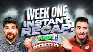 Fantasy Football Week 1 Instant Recap  Rankings Early Waiver Wires and More [upl. by Beitnes]