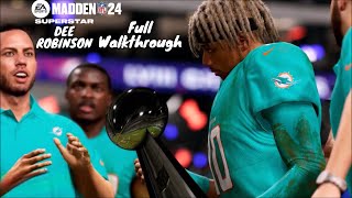 Madden 24 Superstar Mode Dee Robinson  Full Walkthrough  QnlyKing Gaming [upl. by Nospmas]