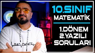 10 SINIF 1 DÖNEM 2 YAZILI SINAV SORULARI  PDF  Rehber Matematik [upl. by Lebasiairam198]