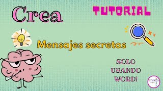 Tutorial  Cómo armar un descifrado de Mensaje Secreto en WORD [upl. by Ayokal346]