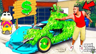 If Franklin Touch ANYTHING Turns To MONEY in GTA 5  SHINCHAN and CHOP [upl. by Lud]