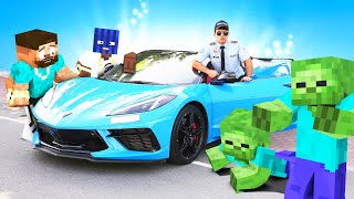 Minecraft Corvette is defended by Security Officer Alex [upl. by Yves]