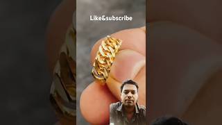 Making gold chain ringjewellery 22karatgoldytshorts shortsviralshorts [upl. by Netsirk]