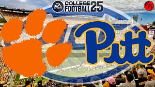 Clemson vs PITT Week 12 ACC College Football 25 SIM [upl. by Ahsatam]