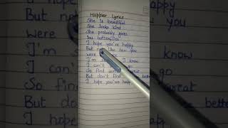 Happier 😍lyrics [upl. by Naitsirc]