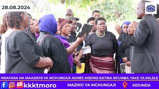 Mchungaji Agnes Azikwa na Mamia ya wakristo wa KKKTKIDUNDA [upl. by Aizitel]