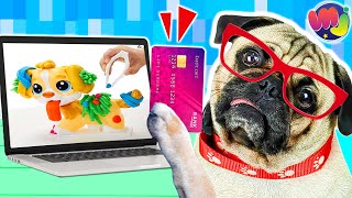 🐶 Mi PERRO se compra JUGUETES por INTERNET 🤓 👀 [upl. by Kanor]