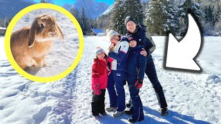 CONIGLIETTO IN VACANZA SULLA NEVE vlog Famiglia GBR [upl. by Kosel]