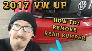 2017 Volkswagen Up  How to Remove Rear Bumper [upl. by Ahseuqram]