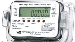 KElectric Digital Meter Single Phase Review  How to check digital electric meter reading  Urdu [upl. by Hayidah]