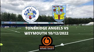 AN ABSOLUTE DISGRACE  Tonbridge Angels 05 Weymouth 10122022 [upl. by Ahseid]