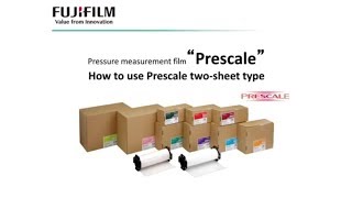 Pressure measurement film quotPrescale“ How to use Prescale twosheet type  FUJIFILM [upl. by Kulsrud]