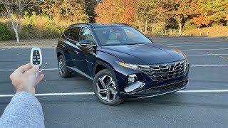 2024 Hyundai Tucson Hybrid Limited Start Up Test Drive Smart Park Walkaround POV and Review [upl. by Yniatirb621]