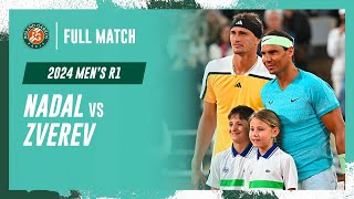 Zverev vs Nadal 2024 Mens round 1 Full Match  RolandGarros [upl. by Enicul]