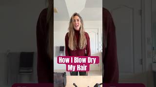 How I blow dry and do my hair💁🏼‍♀️ shorts haircare blowdryhair blowdry hairdrying blowdryer [upl. by Rufus]