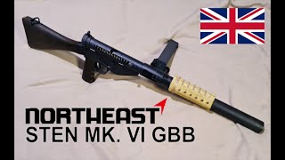 Airsoft Review  2  Northeast Sten Mk VI GBB [upl. by Nedgo920]