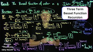 Recursion Relation for Bessel Functions [upl. by Eenar]