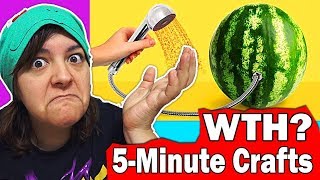 WORST CRAFT CHANNEL 3 GARBAGE 5 MINUTE CRAFTS DIY life hacks SaltEcrafter Reacts 3 [upl. by Lehcor845]