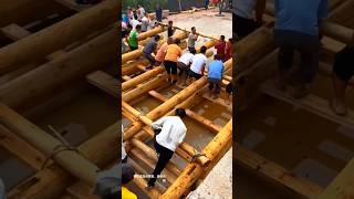 Wood transporting by hand shortsshortsvideo [upl. by Annohsed739]