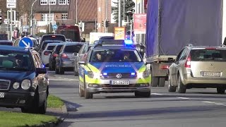 Dauerhorn Neuerer FuStW Polizei HenstedtUlzburg zügig unterwegs [upl. by Toinette]