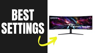 Samsung Odyssey G9 Neo Best Settings [upl. by Joappa]