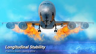 Aircaft Dynamics  Longitudinal Stability Pracice Exam [upl. by Sirraj]