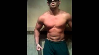 Practice posing 58 174 7 19 years old bodybuilder [upl. by Llenrub78]