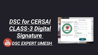 Digital Signature for CERSAI  Class3 DSC  8210761978  Online DSC Class 3  DSC Expert Umesh [upl. by Madelaine728]