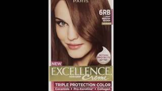 LOreal Excellence 6Rb Light Red Brown Hair Color 1 ct [upl. by Lisan347]