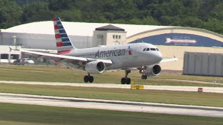 DO THE NEED MORE PRACTICE American A319 Lands at John Glenn Columbus Airport CMH 4K 7724 [upl. by Quiteri434]